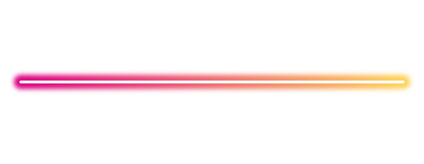 Pink yellow gradient neon line design element