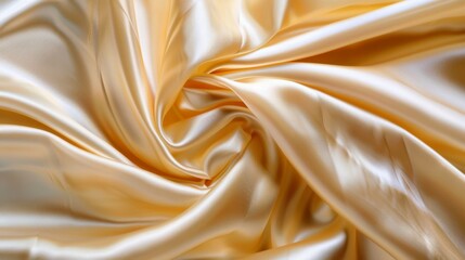 Golden Silk Fabric Texture Background