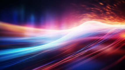 Wall Mural - Data Connection Speed Lines Technology Abstract Background