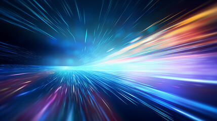 Wall Mural - Data Connection Speed Lines Technology Abstract Background