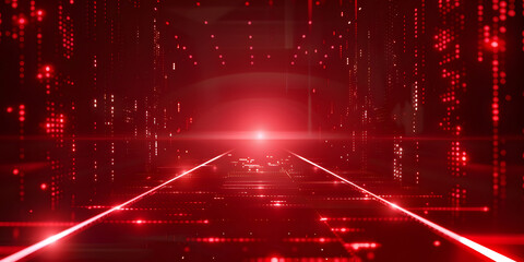 Red matrix abstract background