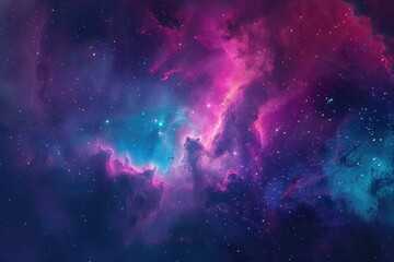 Wall Mural - a stunning view of the universe, filled with stars, galaxies, and cosmic wonders