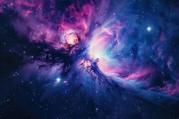 Wall Mural - a stunning view of the universe, filled with stars, galaxies, and cosmic wonders