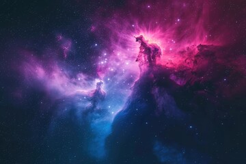 Wall Mural - a mesmerizing depiction of the universe, showcasing its infinite expanse and celestial bodies