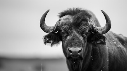 Wall Mural - portrait of a bull