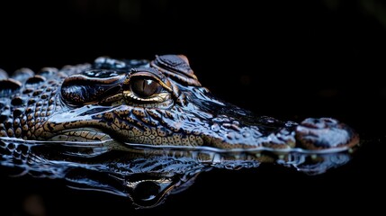 Canvas Print - close up of a crocodile