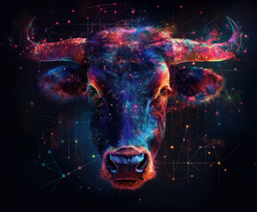 Wall Mural - Stier Horoskop
