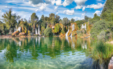 Wall Mural - Kravice waterfalls in the National Park of Bosnia and Herzegovina.