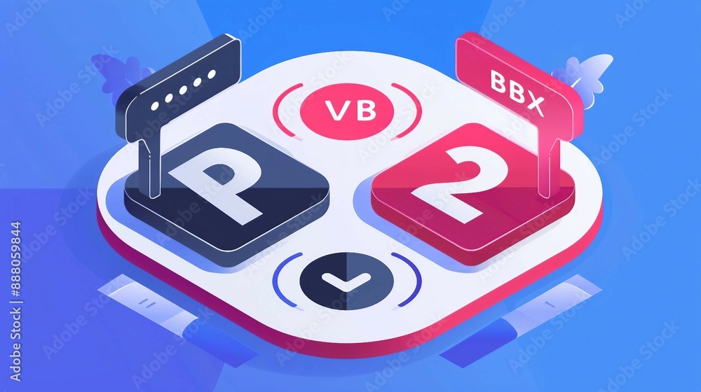 Isometric AB Testing Comparison Concept - Split Testing Web Page ...