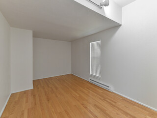 Modern residential empty bedroom interior