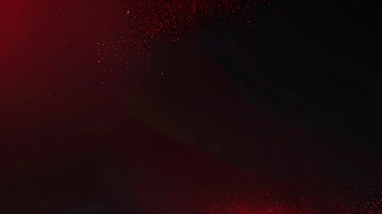 Wall Mural - A dark red gradient background with glowing particles that move gently, creating a dynamic yet calming effect, 4k Animation Video