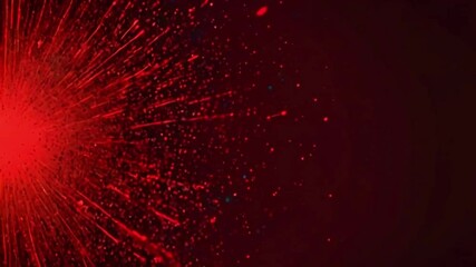 Wall Mural - A dark red gradient background with glowing particles that move gently, creating a dynamic yet calming effect, 4k Animation Video
