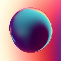 Wall Mural - Round Gradient Light Leak: A Stunning Visual Effect