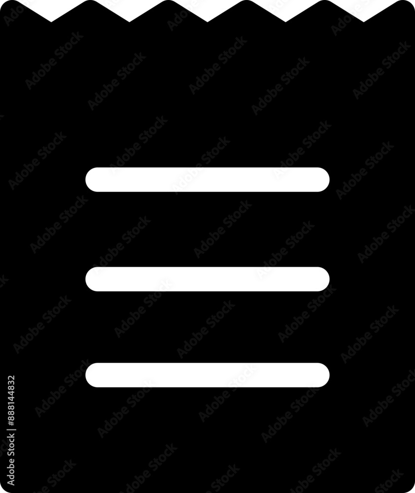 newspaper and receipt document icon
