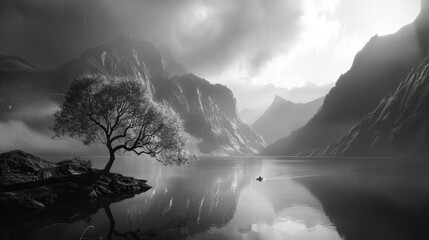 Monochrome scenery