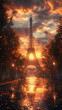 © Сергей Шипулин - Eiffel Tower at Sunset