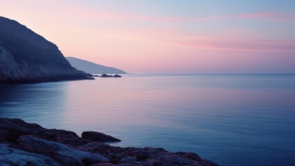 Wall Mural -  Tranquil Sunset by the Sea