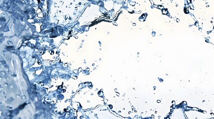 blue water splash background