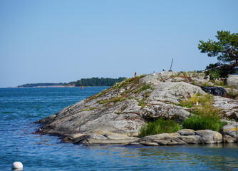 Wall Mural - Scenic view of the archipelago during summer