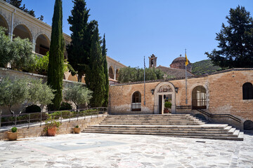 Canvas Print - Orthodox, historic monastery of Saint Neophyte on the island of Cyprus