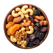 © RazibChandra - mix of dried fruits and nuts isolated on transparent background remove png, Clipping Path