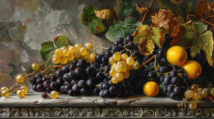 Poster - bunch of grapes