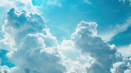 Wall Mural - Blue sky and clouds as background