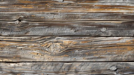 Canvas Print - Aged wood with a weathered look