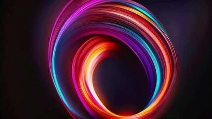 Canvas Print - glowing infinity loop, seamless looping