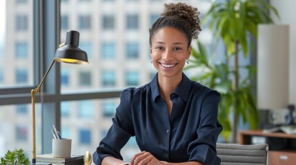 Wall Mural - The smiling professional woman