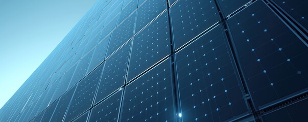 Futuristic digital data wall with illuminated dots, representing technology and modern design. Abstract high-tech background for innovation.
