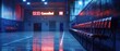 © rookielion - Empty sports arena with a 'Cancelled' sign