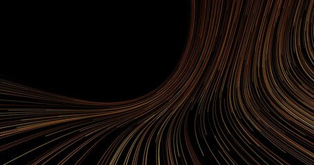 Wall Mural - abstract flows of information. a trail of flying particle tracks. abstract animation.
