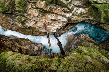 A view of the Orrido ravine in Bellano