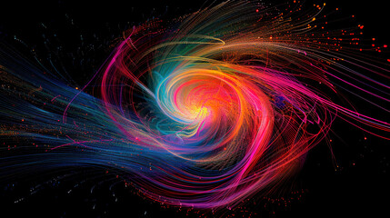 Wall Mural - colorful swirl