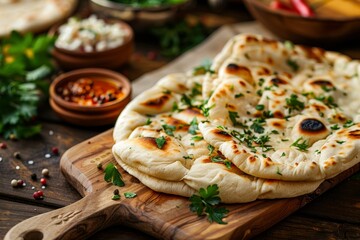 Wall Mural - Indian bread on desk