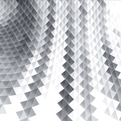 Aufkleber - Abstract soft gradient art and triangle shapes perspective background.