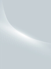 Poster - Black and white soft color tone, abstract wavy dotted lines background.