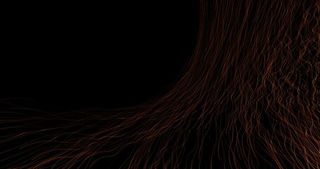 Wall Mural - abstract flows of information. a trail of flying particle tracks. abstract animation.