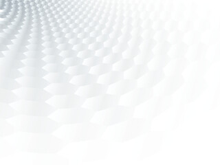 Aufkleber - Abstract black and white color tone, soft gradient art and hexagonal shapes perspective background.