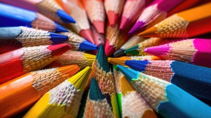 Wall Mural - Colorful Pencils Picture