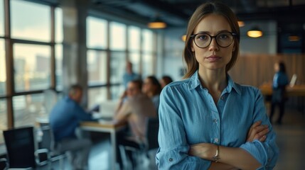 Canvas Print - The Woman in Glasses