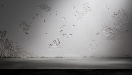 Canvas Print - white grungy concrete wall as background