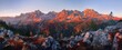 © positfid - Mountain Range Panorama at Sunset