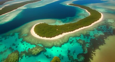 Sticker - The Great Barrier Reef Australia Time Lapse 4k animation