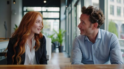 Canvas Print - The business meeting discussion