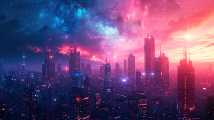 Wall Mural - future skyscraper 