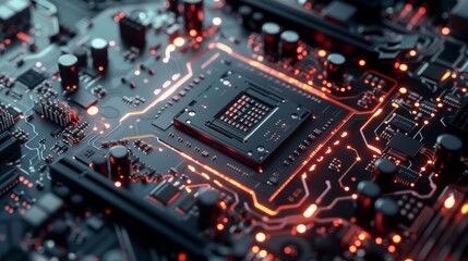 Computer's brain (CPU) sits on the motherboard, controlling everything. The CPU handles complex calculations, stores information, and manages tasks, like a powerful computer in your computer.