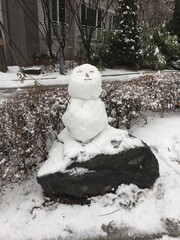 snowman in the snow