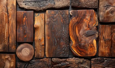 Wall Mural - vintage wooden boards with natural character